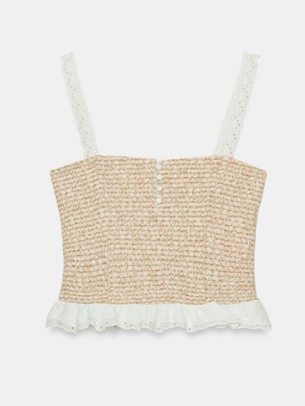 Zara ‘Combination Textured Top’